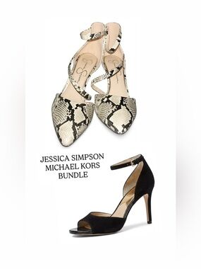 Jessica Simpson Snakeskin Print Pointed Toe Stiletto Pump Heel 7.5 Sexy Y2K Rare
